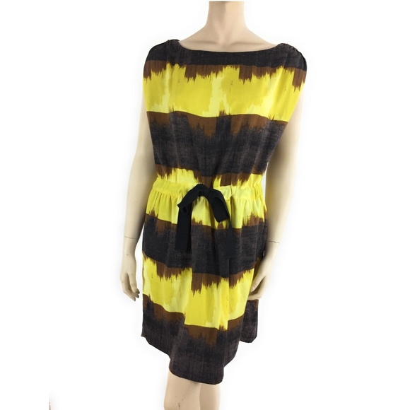yellow tie dye dress